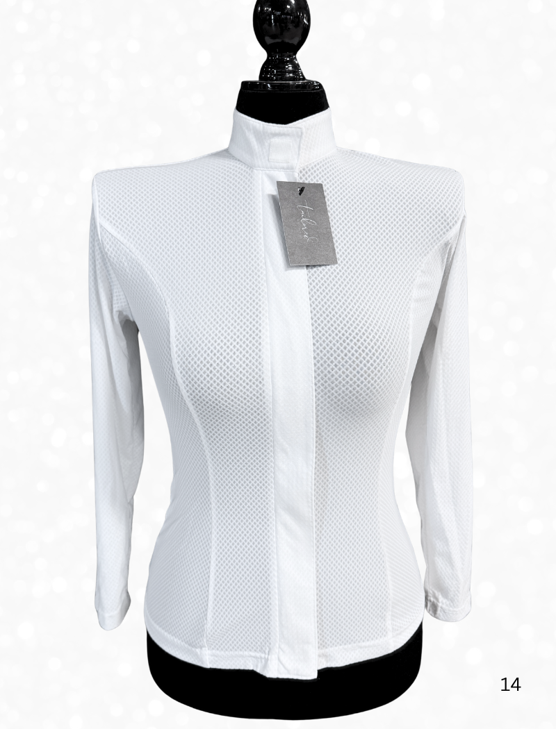TAILORED by HSBD Easy Breezy Breathable English 3/4 Sleeve Shirt w/ Hidden Zipper