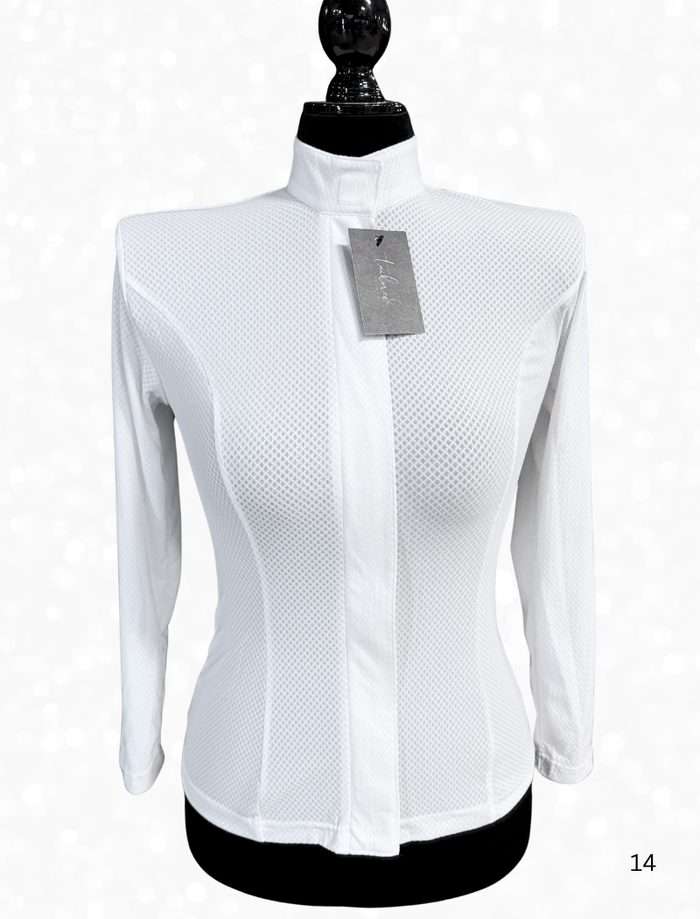 TAILORED by HSBD Easy Breezy Breathable English 3/4 Sleeve Shirt w/ Hidden Zipper