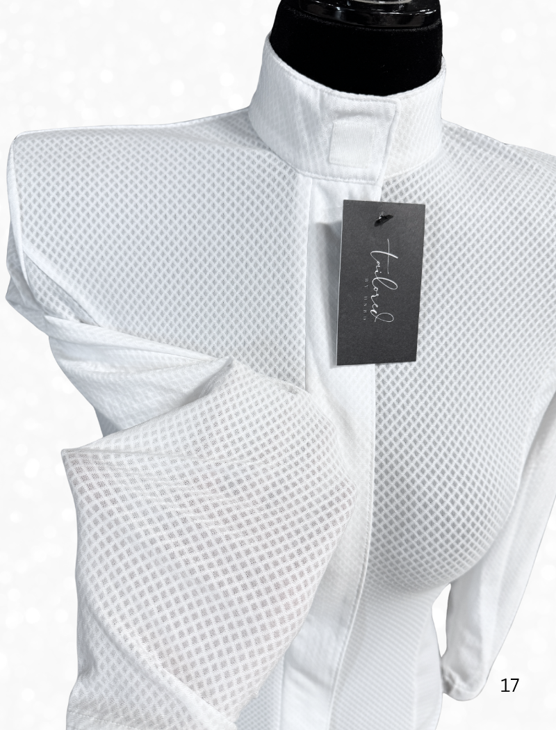TAILORED by HSBD Easy Breezy Breathable English 3/4 Sleeve Shirt w/ Hidden Zipper