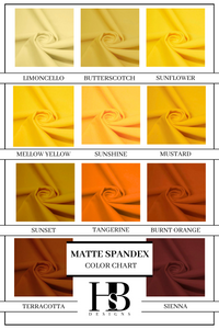 MATTE SPANDEX COLORS