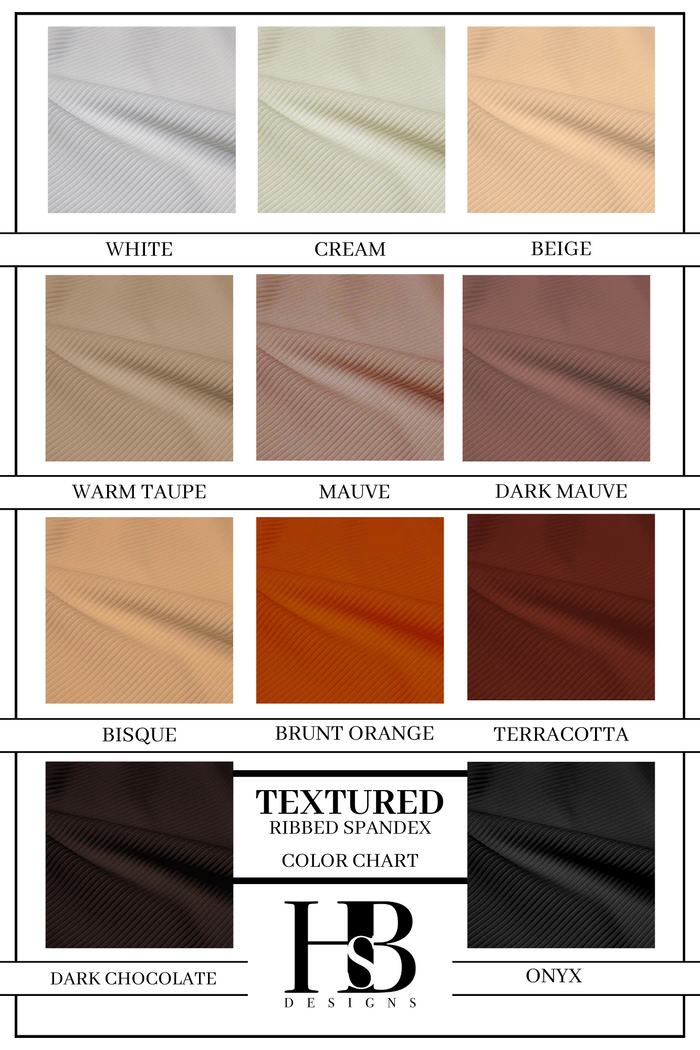TEXTURED RIBBED SPANDEX