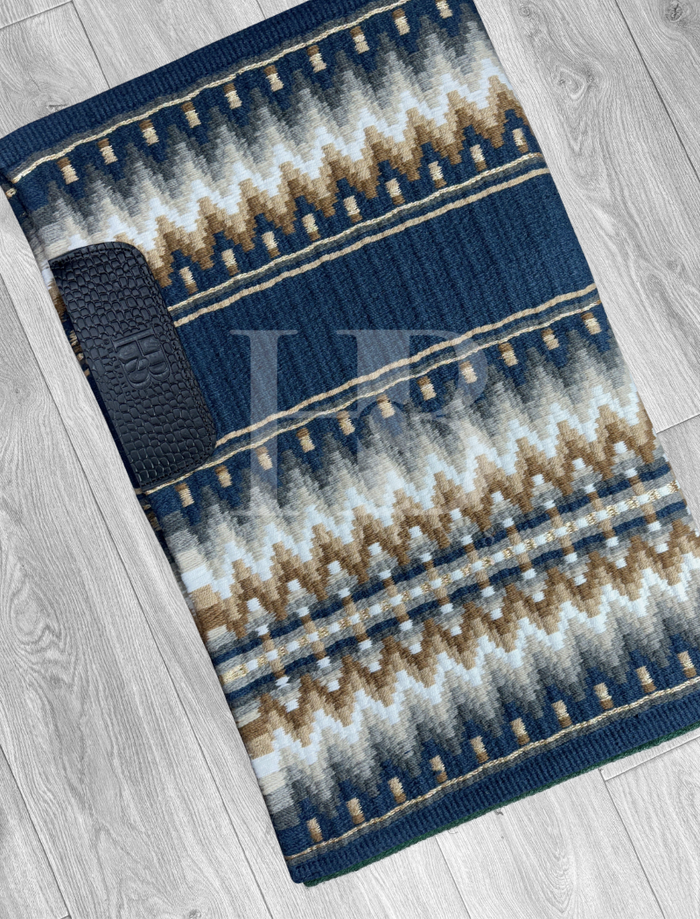 KATIE 1.5 Dark Denim Blue, Tan, Champagne, Grey and White Premium Pad 1216