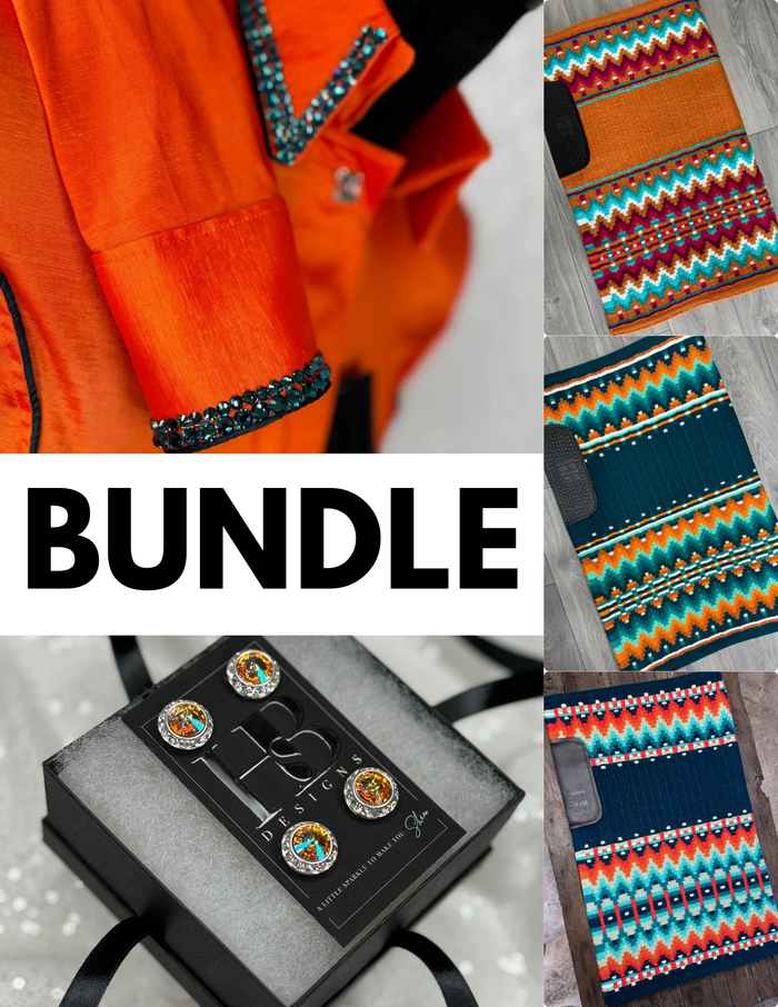 ORANGE & TEAL TAFFETA // SIMPLY BUNDLE