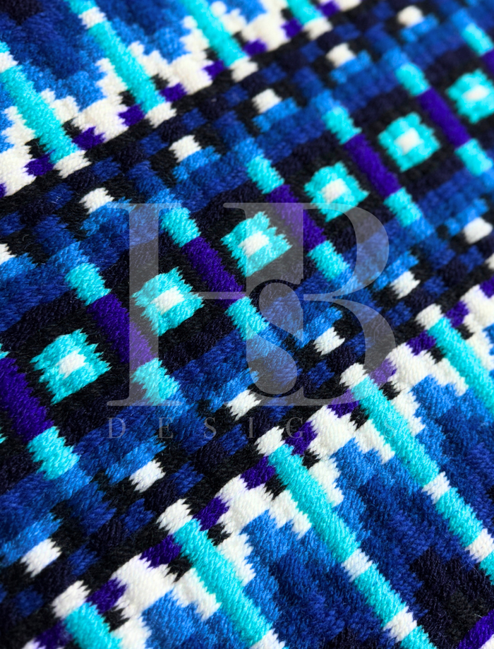 ERICA 2.0 Royal Blue, Aqua, Purple, Black and White Premium Pad 1220