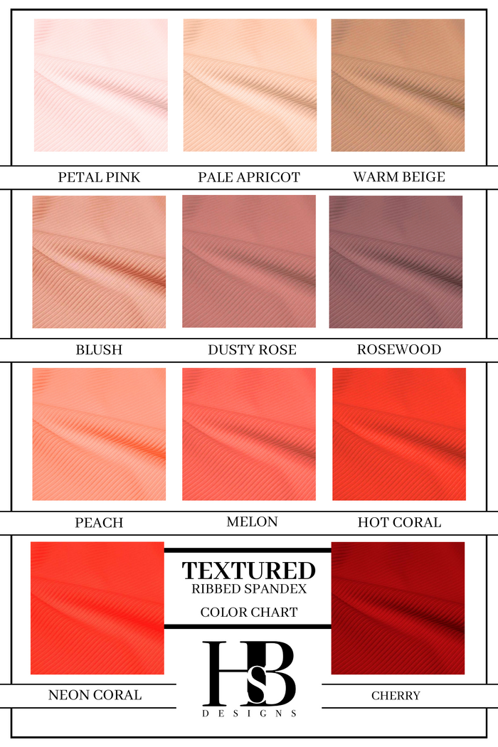 TEXTURED RIBBED SPANDEX
