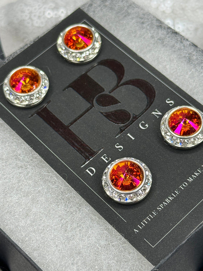 Sunset Pink Orange Number Magnets 1018