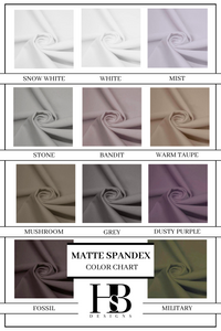 MATTE SPANDEX COLORS