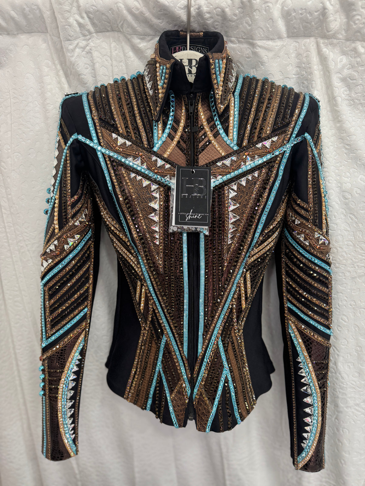 XS+/- Aqua, Bronze, Camel, Brown Jacket