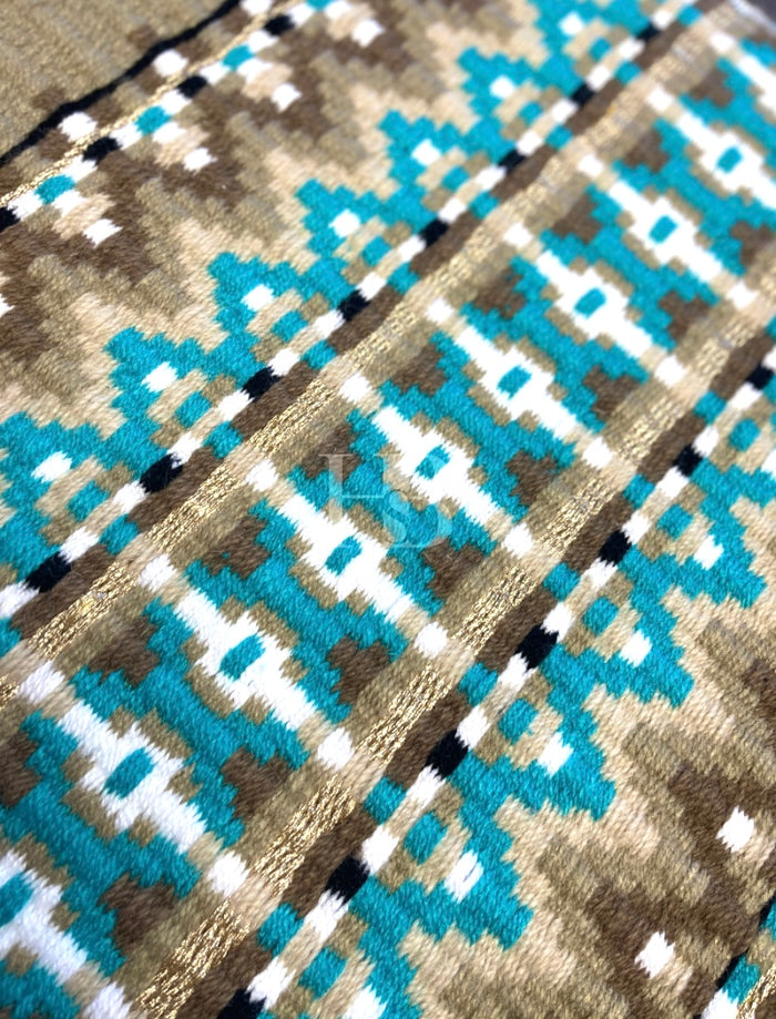 EMILY 1.0 Tan, Turquoise, Taupe and White Premium Pad 1111