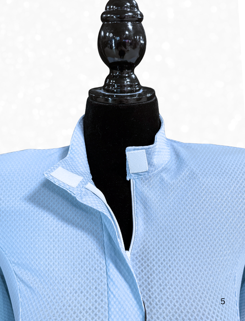 TAILORED by HSBD Easy Breezy Breathable English 3/4 Sleeve Shirt w/ Hidden Zipper