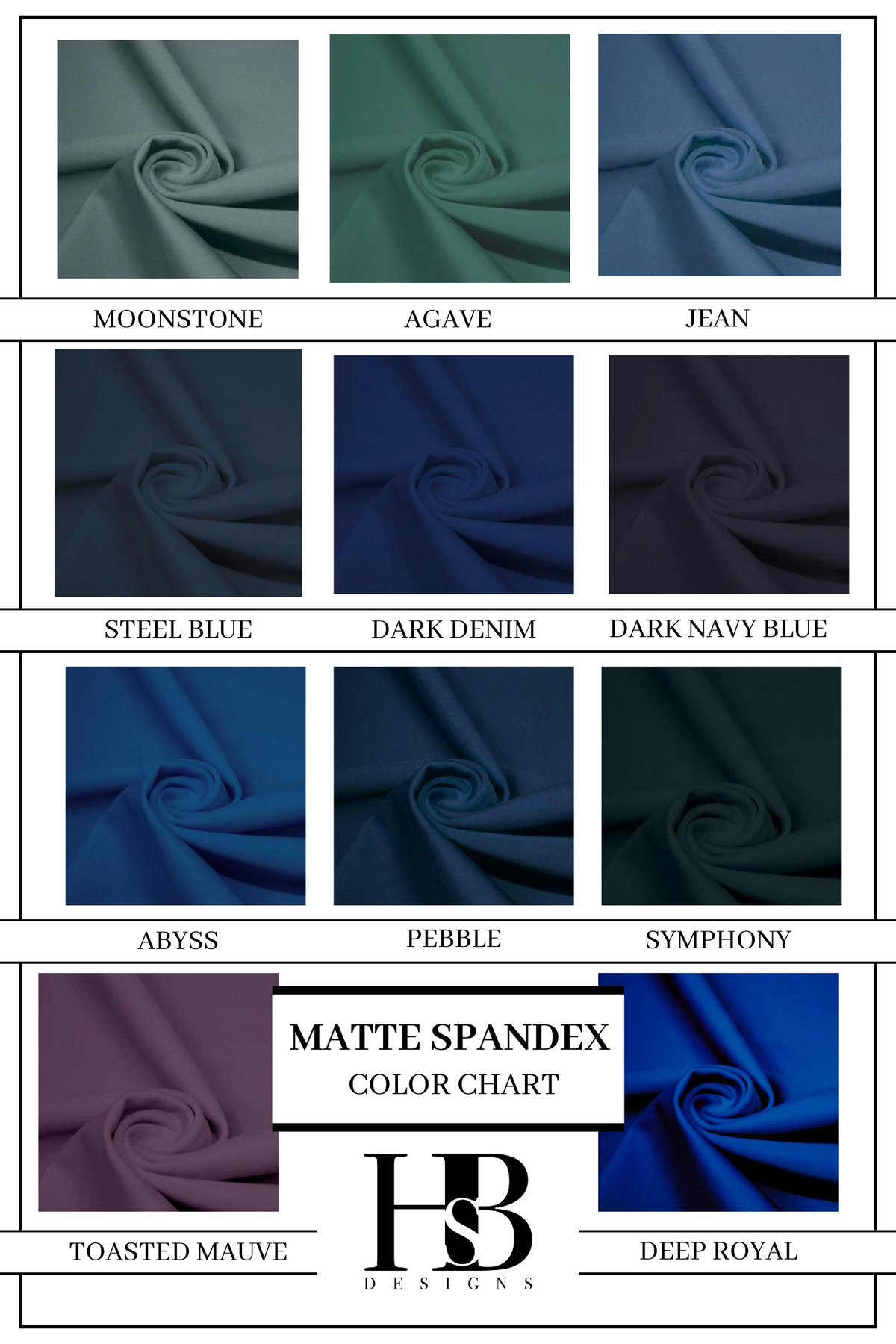 MATTE SPANDEX COLORS