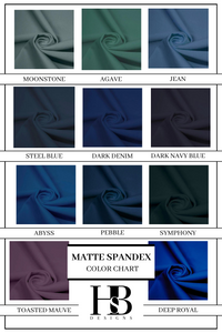 MATTE SPANDEX COLORS