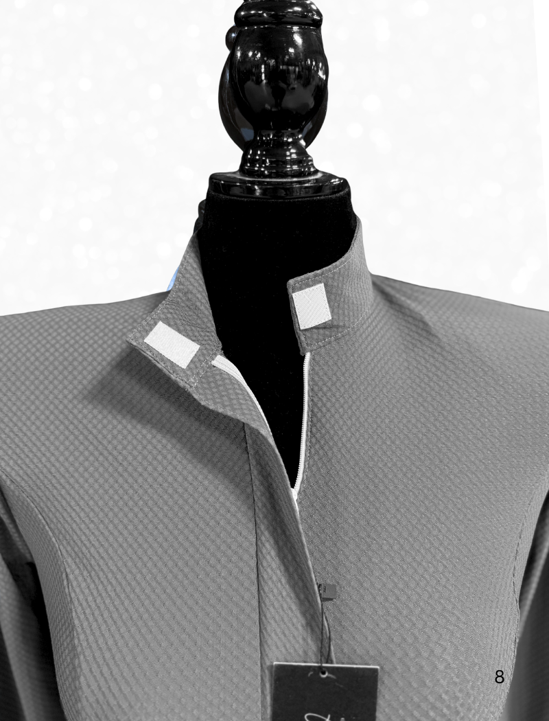 TAILORED by HSBD Easy Breezy Breathable English 3/4 Sleeve Shirt w/ Hidden Zipper