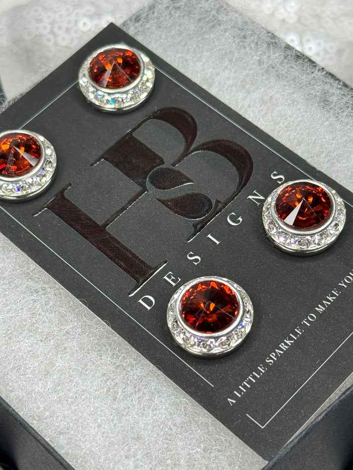 Rust Tangerine Number Magnets 1021