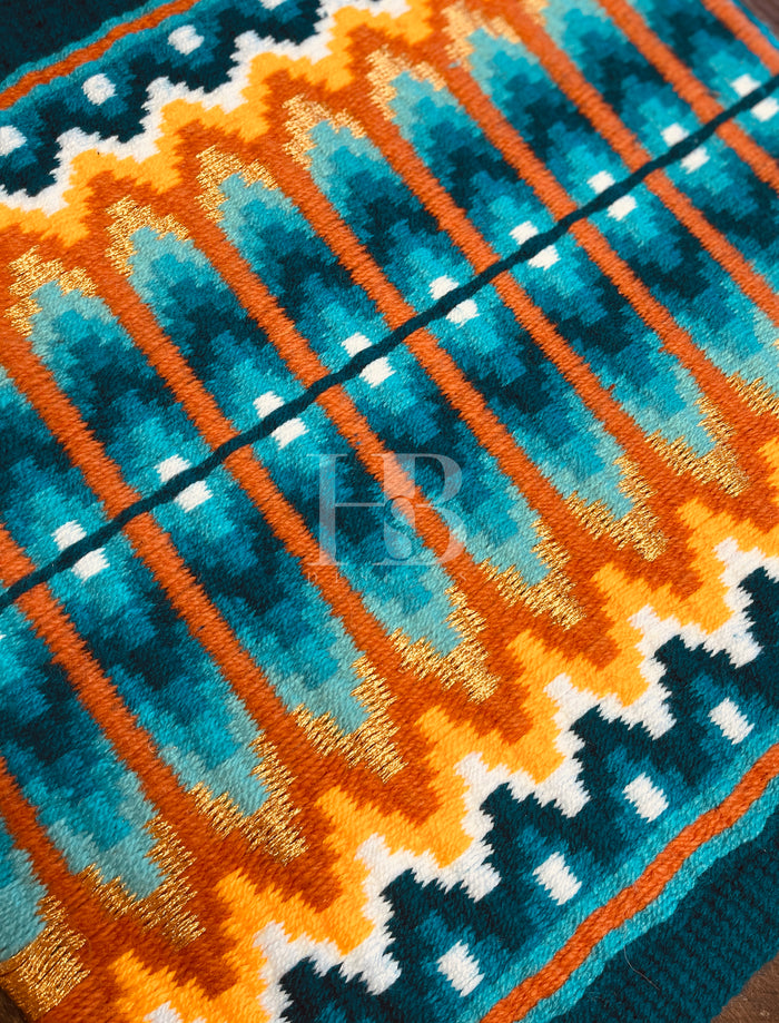 RACHEL 1.0 Teal Green, Seafoam/Mint, Orange, Yellow, Gold Premium Pad 1110