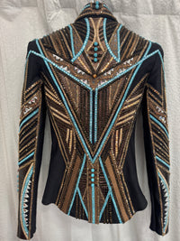 XS+/- Aqua, Bronze, Camel, Brown Jacket