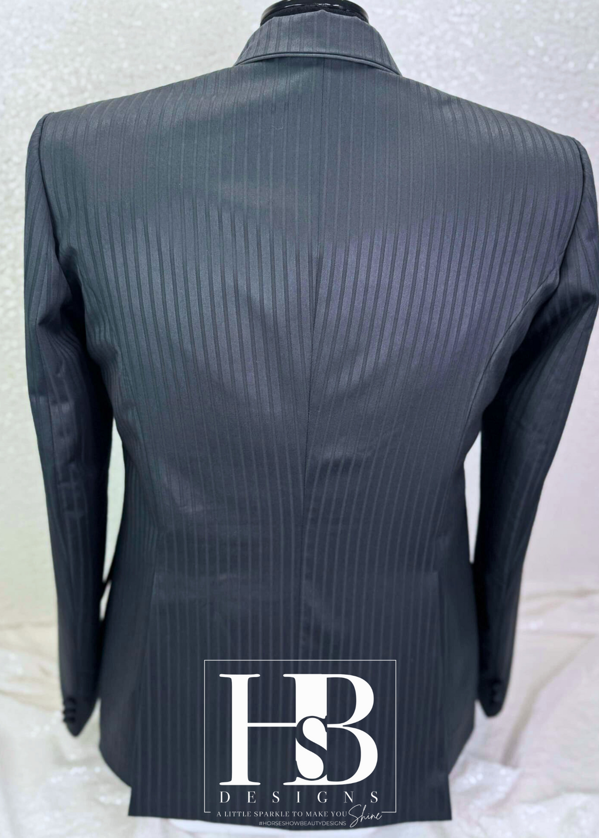 TAILORED Charcoal w/ Grey Accents Hunt Coat #1003