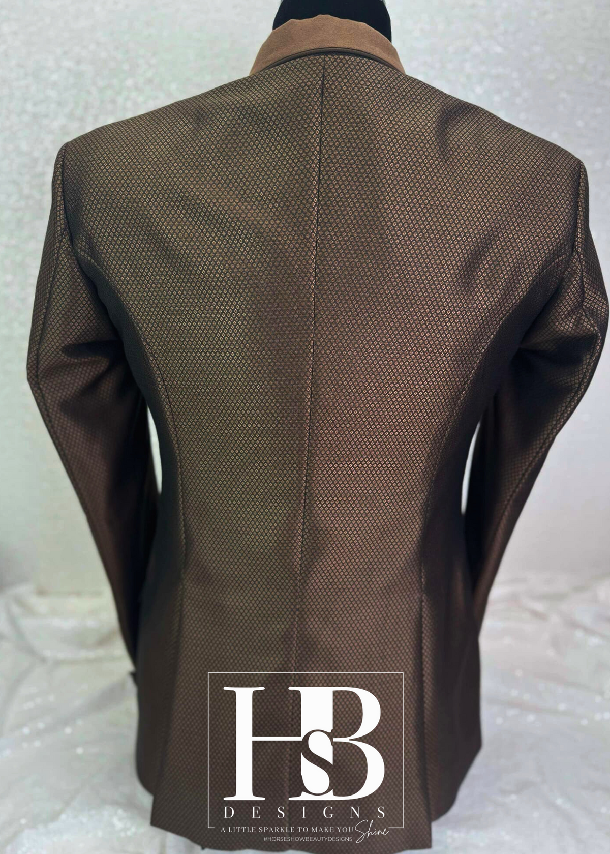 TAILORED Chocolate Pique w/ Chocolate Accents Hunt Coat #1007