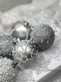 White Pearl 12 Piece Ornament Set