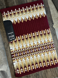 ERICA 1.0 Burgundy Maroon, Tan/Camel, Cream, Taupe and White Premium Pad 1079