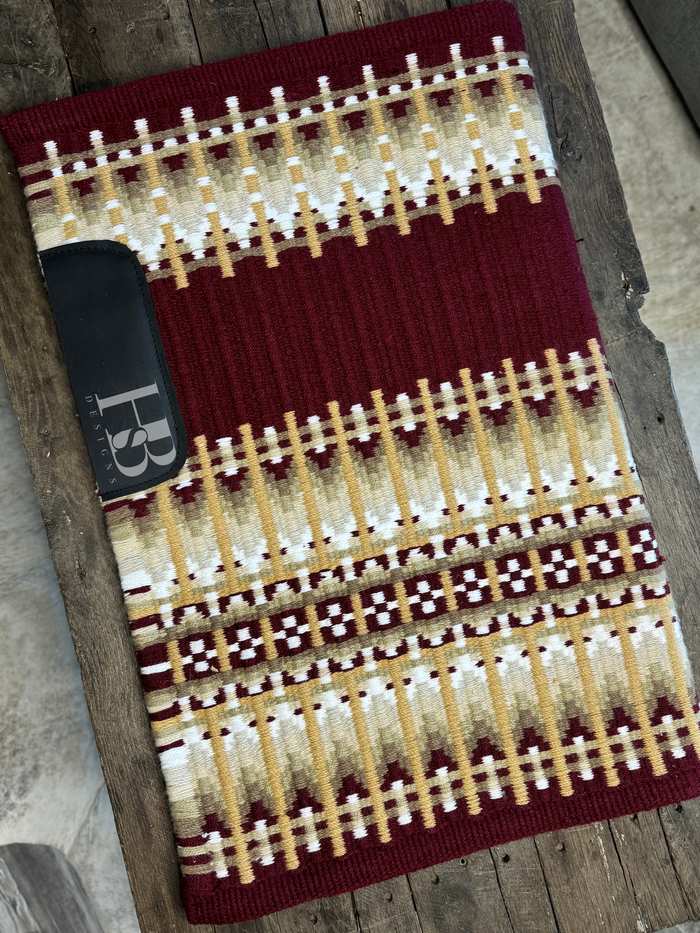 ERICA 1.0 Burgundy Maroon, Tan/Camel, Cream, Taupe and White Premium Pad 1079