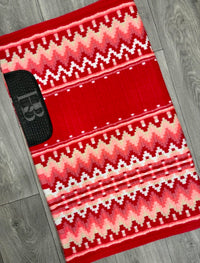 KATIE 1.0 Hot Coral, Bright Coral, Peach, Cream and White Premium Pad 1156