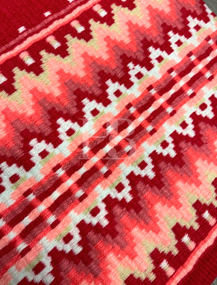 KATIE 1.0 Hot Coral, Bright Coral, Peach, Cream and White Premium Pad 1156