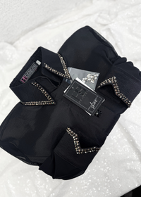 SIMPLY BREEZY Black & Gunmetal Grey Stretch Taffeta Day Shirt