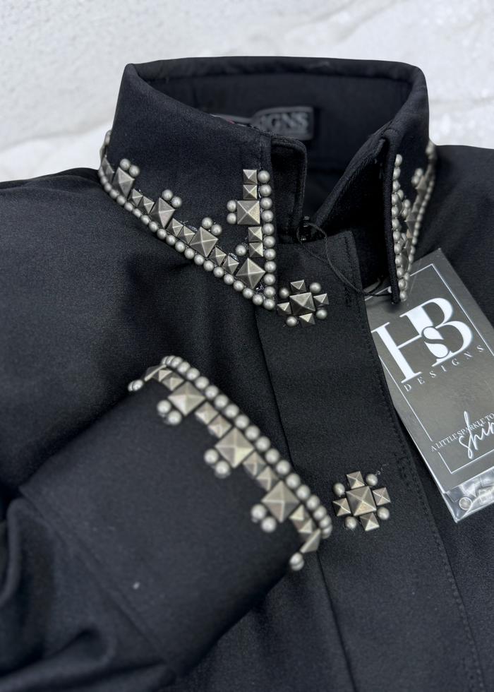 SIMPLY SOUTHWESTERN Black and Silver Day Shirt