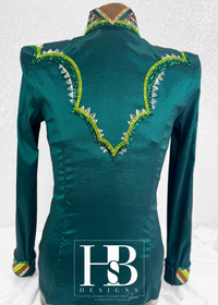 M/L Emerald, Lime, Bronze and Camel Vest Set