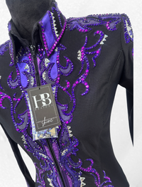 S/M+ Shades of Purple and Black Jacket 1005