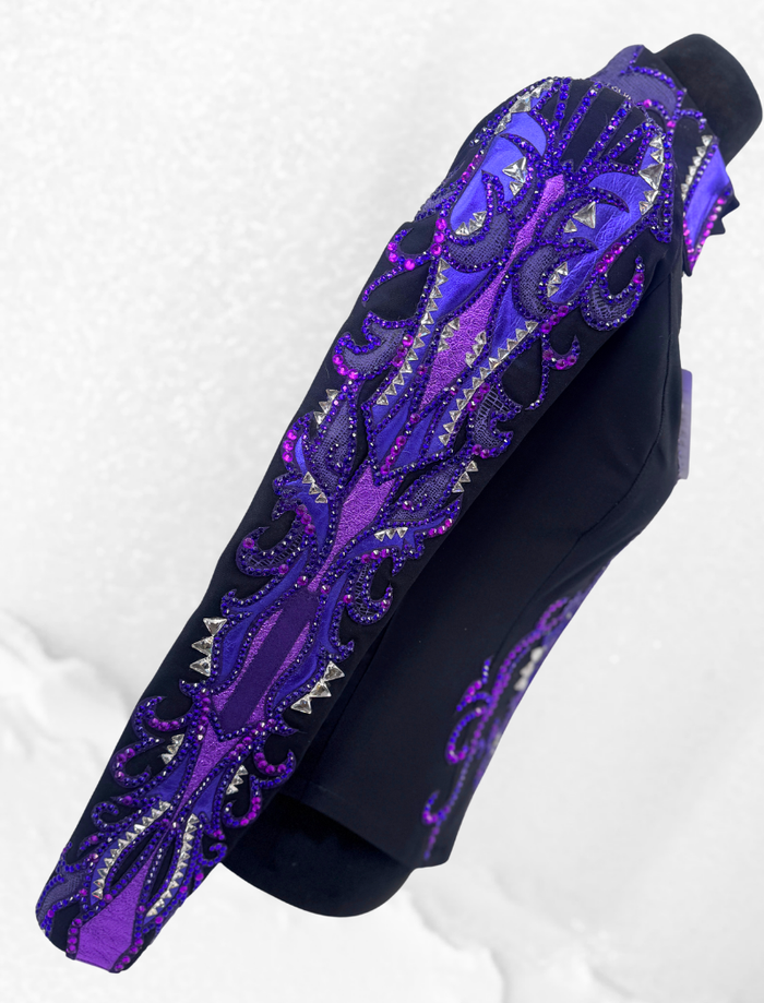 S/M+ Shades of Purple and Black Jacket 1005