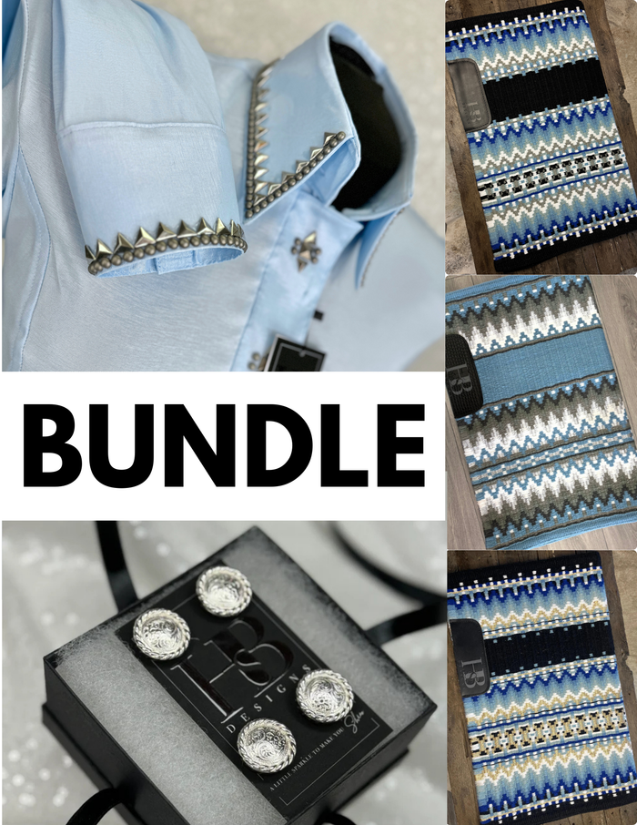 ICEY BLUE SOUTHWESTERN TAFFETA// SIMPLY BUNDLE