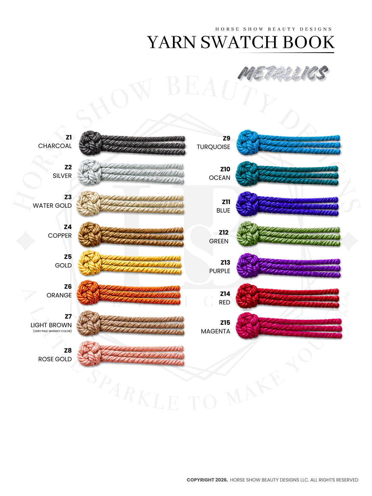 SADDLE PAD YARNS