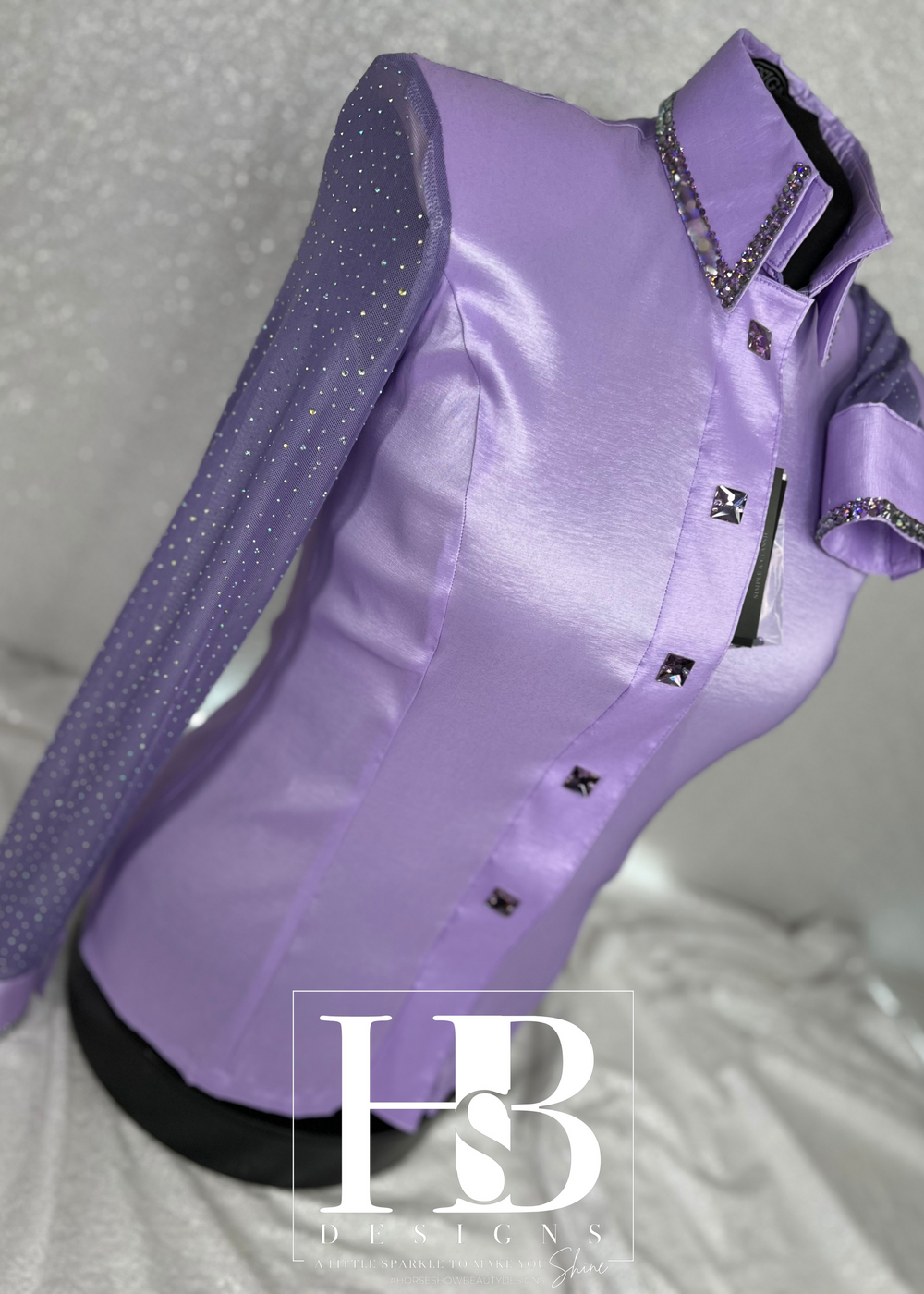 SIMPLY BREEZY Light Lavender Taffeta Day Shirt