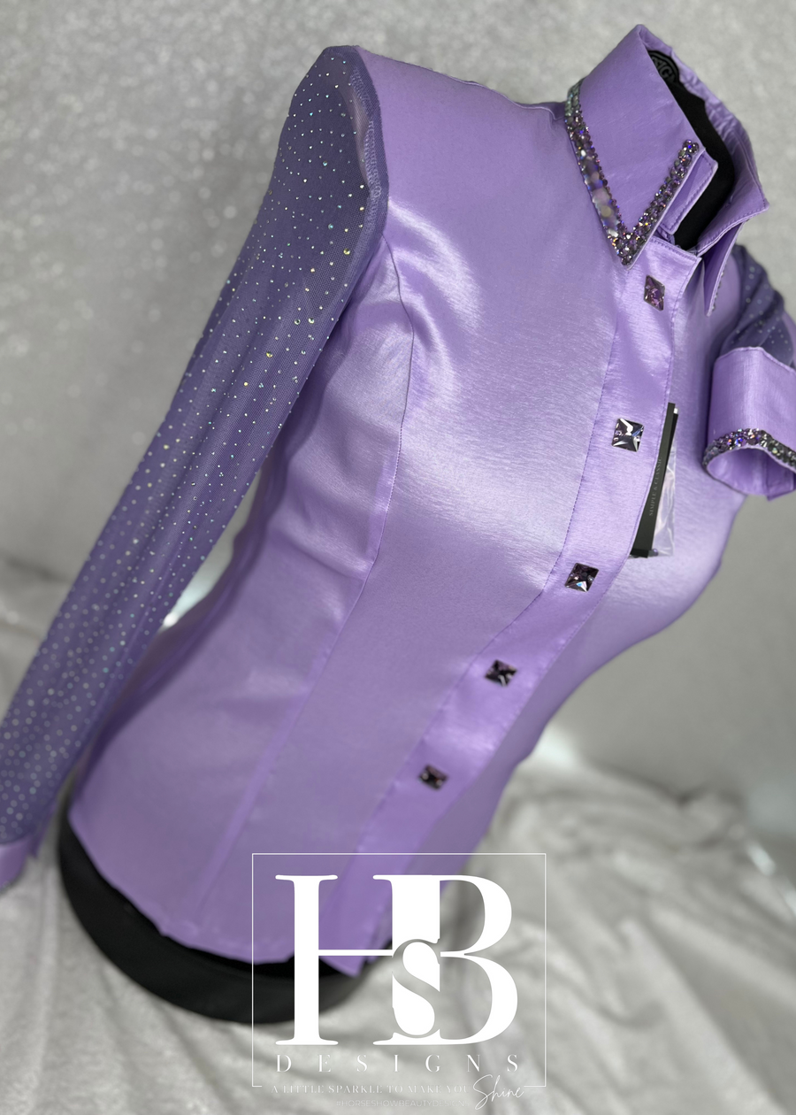SIMPLY BREEZY Light Lavender Taffeta Day Shirt 1136