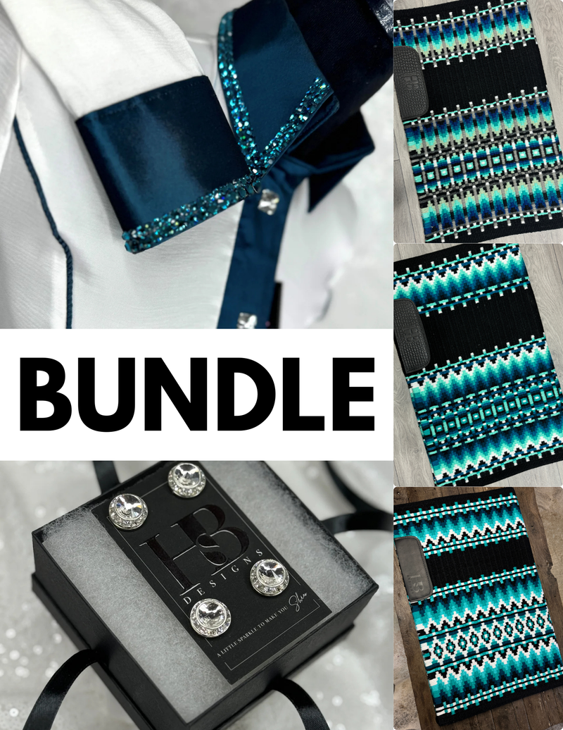 WHITE & TEAL TAFFETA // SIMPLY BUNDLE