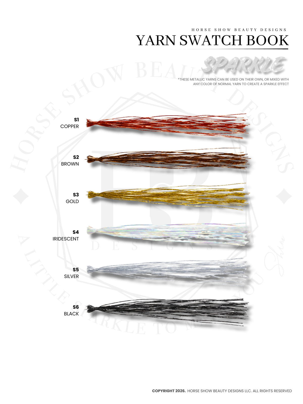 SADDLE PAD YARNS