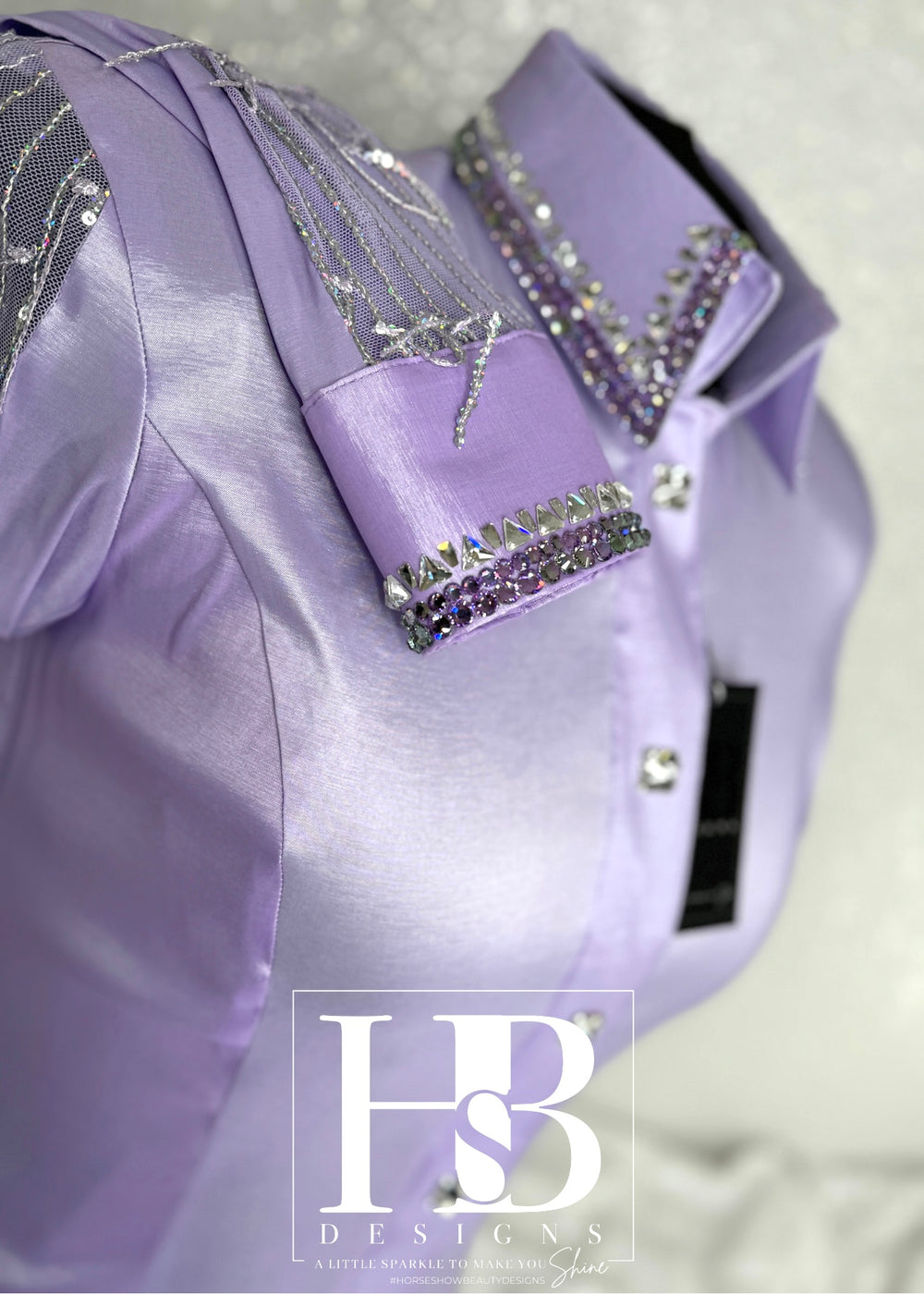 SIMPLY BREEZY Lavender Taffeta Day Shirt