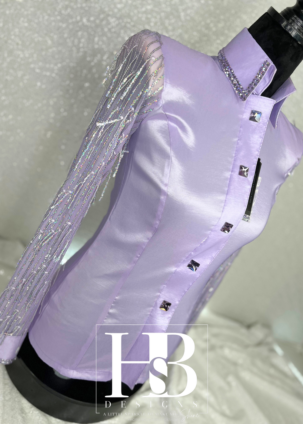 SIMPLY BREEZY Light Lavender Taffeta Day Shirt