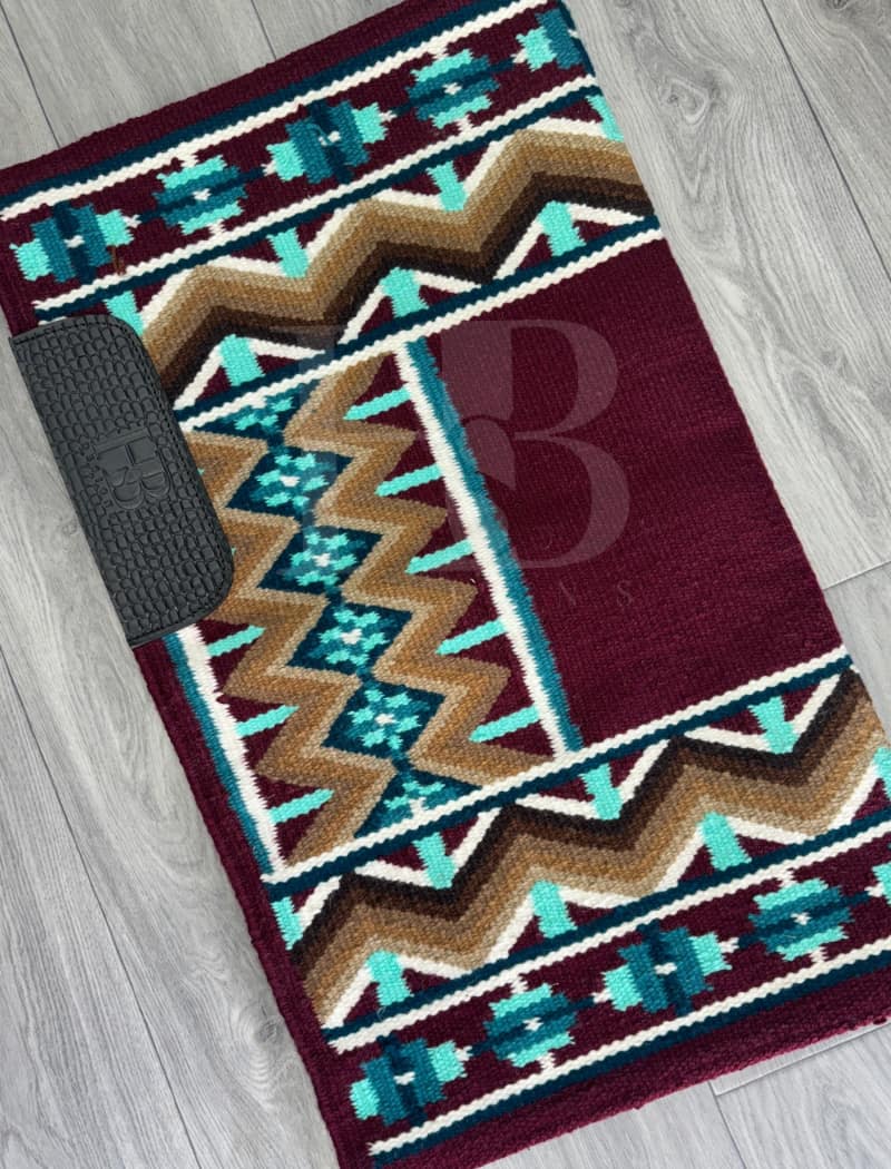 DAKOTA 1.0 Maroon, Dark Teal, Teal, Brown, Tan, White Ranch Pad