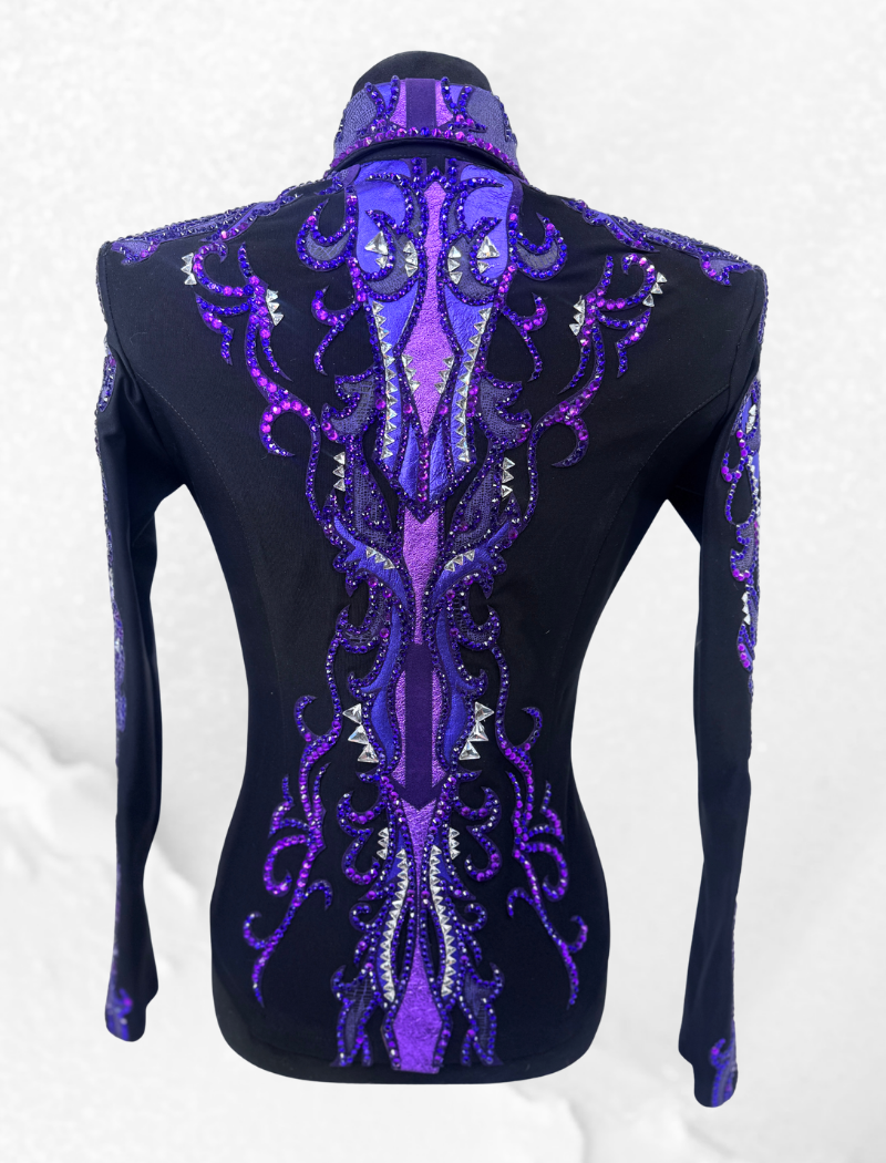 S/M+ Shades of Purple and Black Jacket 1005