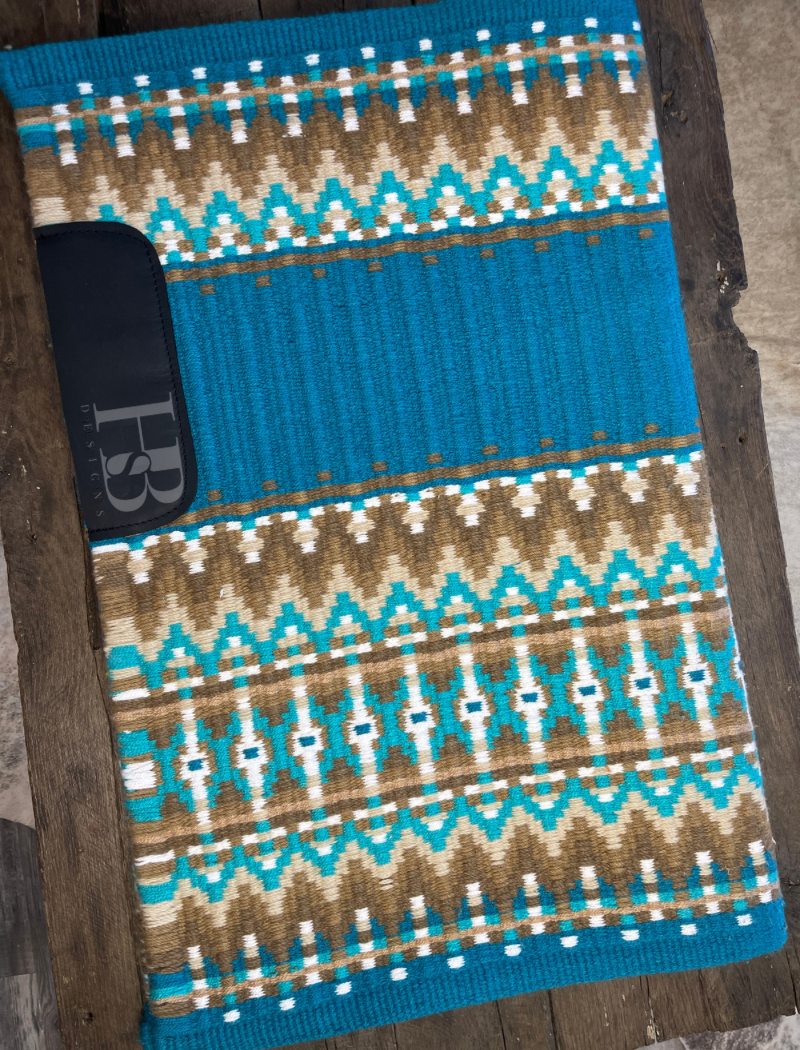 EMILY 1.0 Bright Teal, Turquoise, Camel and White Premium Pad 1112