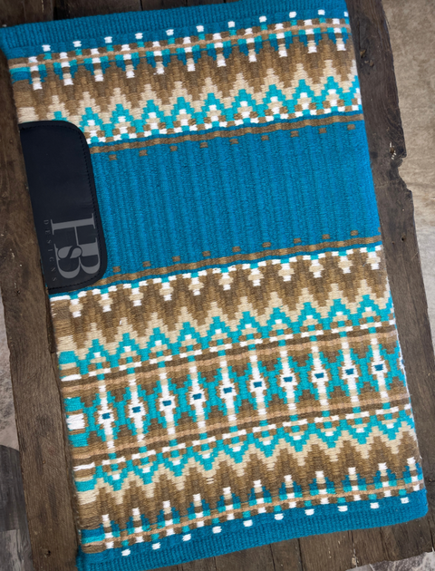 EMILY 1.0 Bright Teal, Turquoise, Camel and White Premium Pad 1112