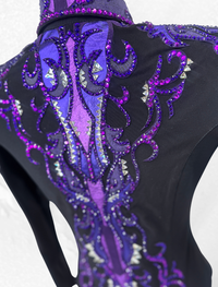 S/M+ Shades of Purple and Black Jacket 1005