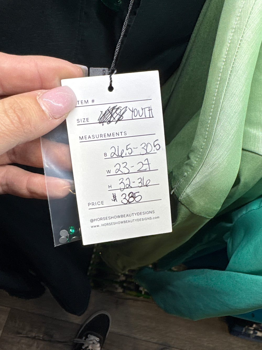 YOUTH/XXXS MEASUREMENTS