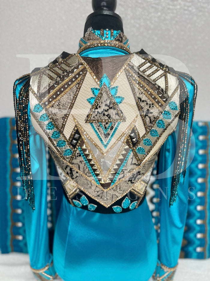 XS/S Turquoise Vest Set