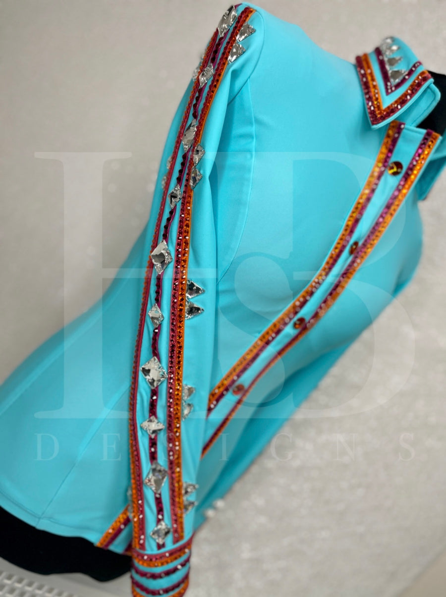 GLAM Aqua Matte Stretch Spandex Day Shirt 1344