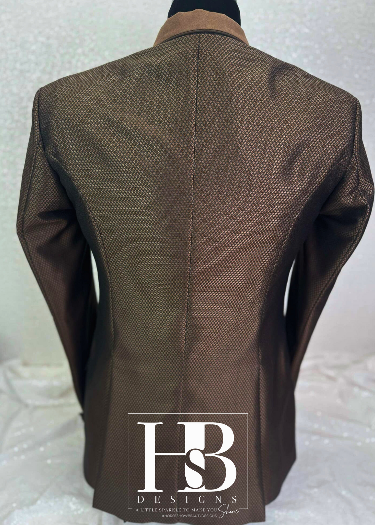 TAILORED Chocolate Pique w/ Chocolate Accents Hunt Coat