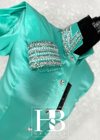 GLITZY Seafoam/Mint Taffeta Day Shirt